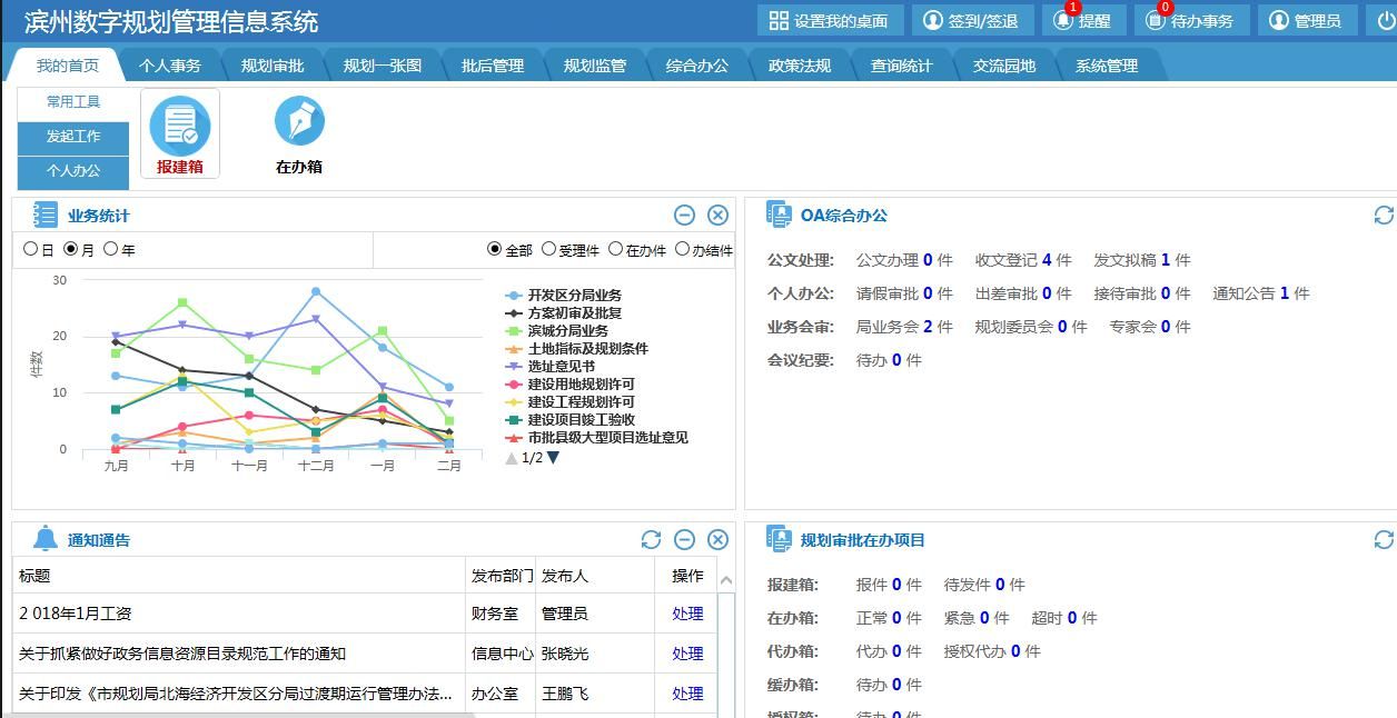 濱州市規(guī)劃管理信息系統(tǒng)